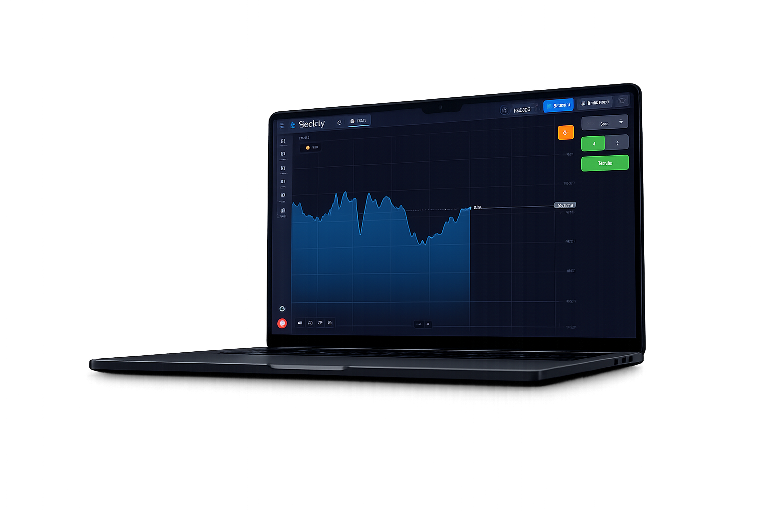 Stockity Trading Platform Laptop